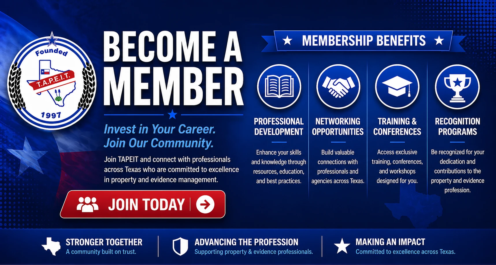 Become a member promotional graphic.