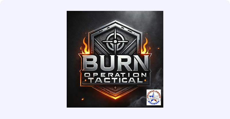 Burn Operation Tactical logo with flames