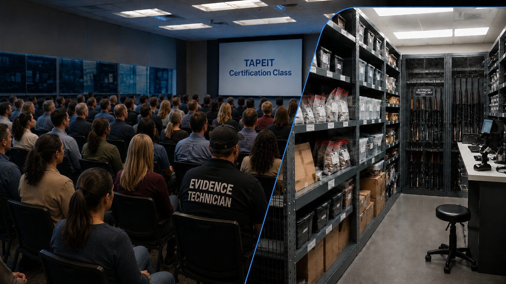 Forensic evidence storage and certification class